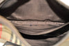 Authentic BURBERRY Nova Check Shoulder Bag Purse Canvas Leather Beige L0214