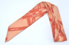 Authentic HERMES Twilly Scarf "BOLDUC" Silk Orange L0215