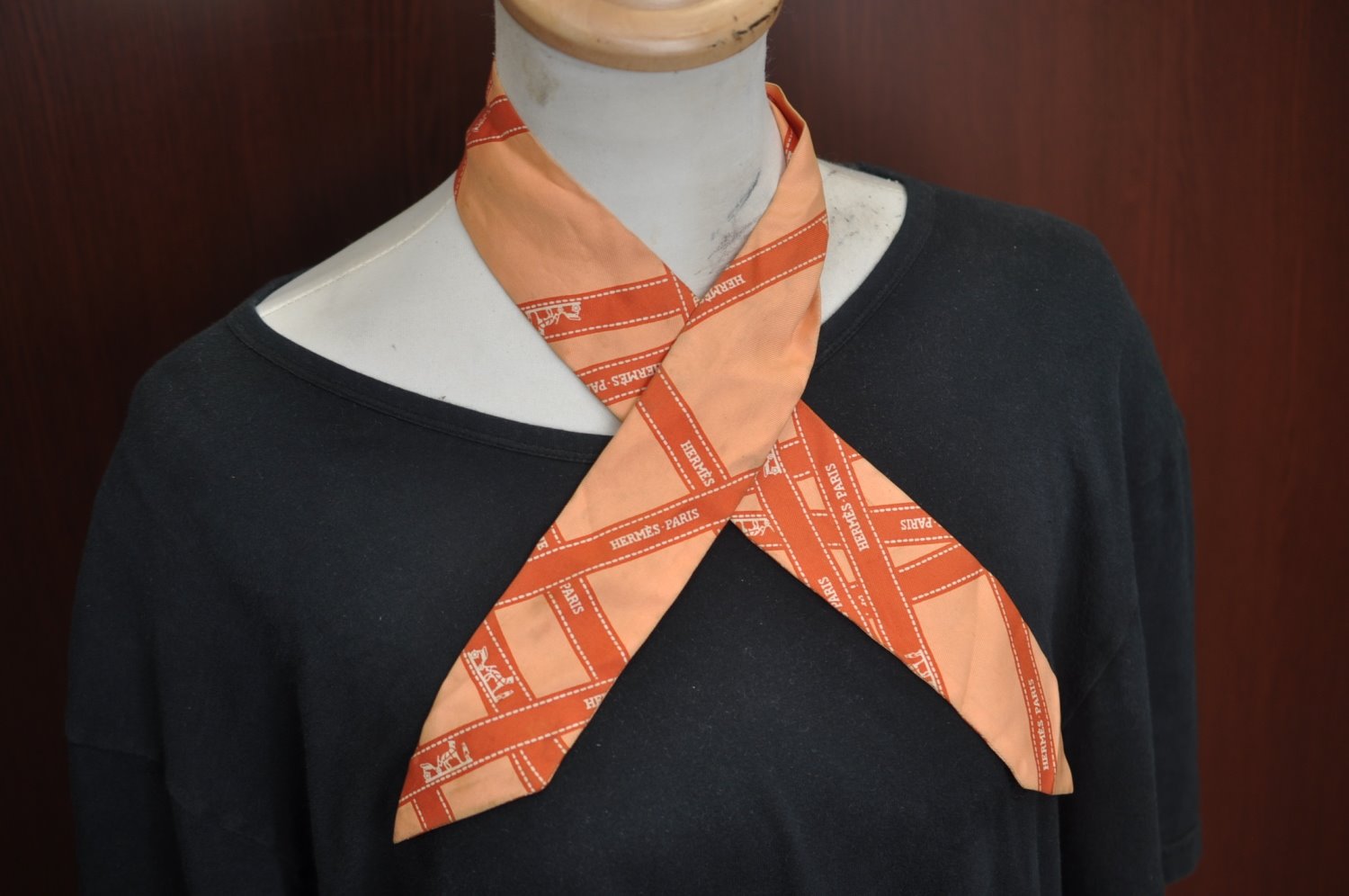 Authentic HERMES Twilly Scarf 