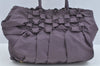 Authentic PRADA Vintage Nylon Tessuto Hand Bag Purple L0216