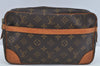 Authentic Louis Vuitton Monogram Compiegne 28 Clutch Hand Bag M51845 LV L0217