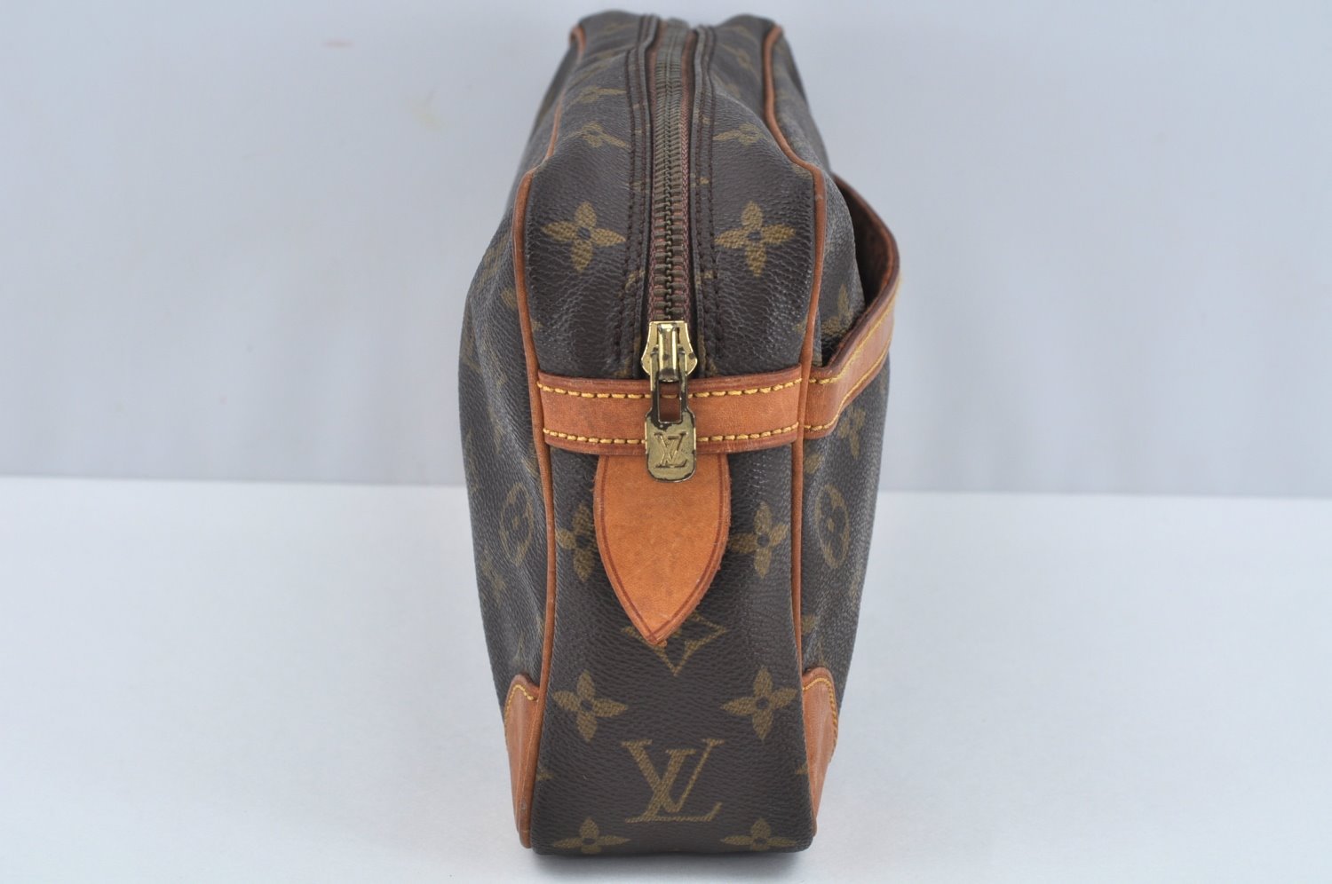 Authentic Louis Vuitton Monogram Compiegne 28 Clutch Hand Bag M51845 LV L0217
