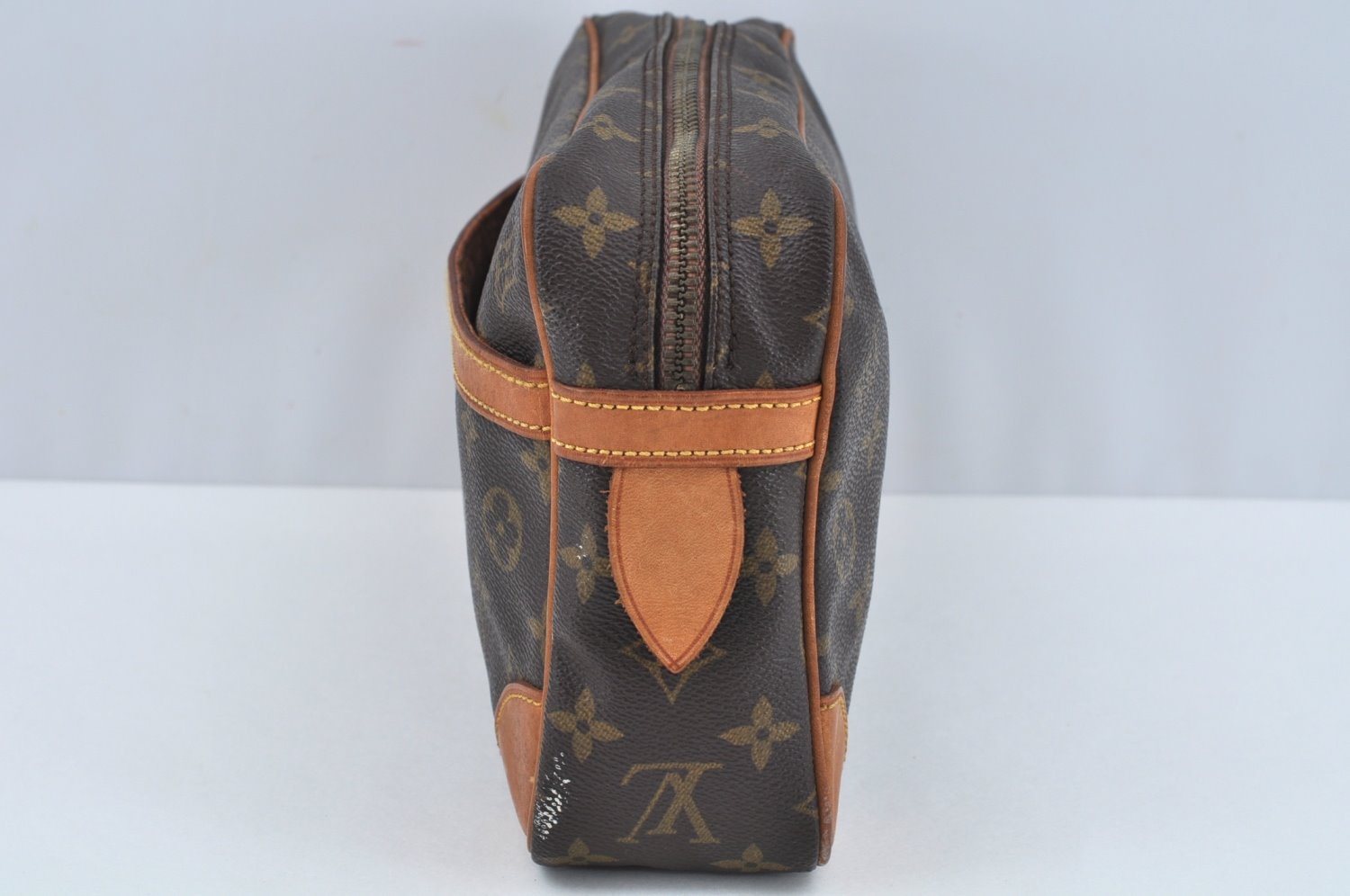 Authentic Louis Vuitton Monogram Compiegne 28 Clutch Hand Bag M51845 LV L0217