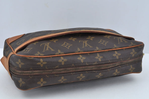 Authentic Louis Vuitton Monogram Compiegne 28 Clutch Hand Bag M51845 LV L0217