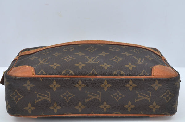 Authentic Louis Vuitton Monogram Compiegne 28 Clutch Hand Bag M51845 LV L0217