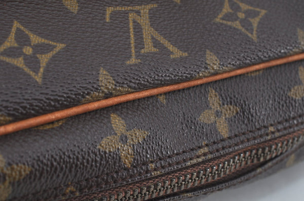 Authentic Louis Vuitton Monogram Compiegne 28 Clutch Hand Bag M51845 LV L0217