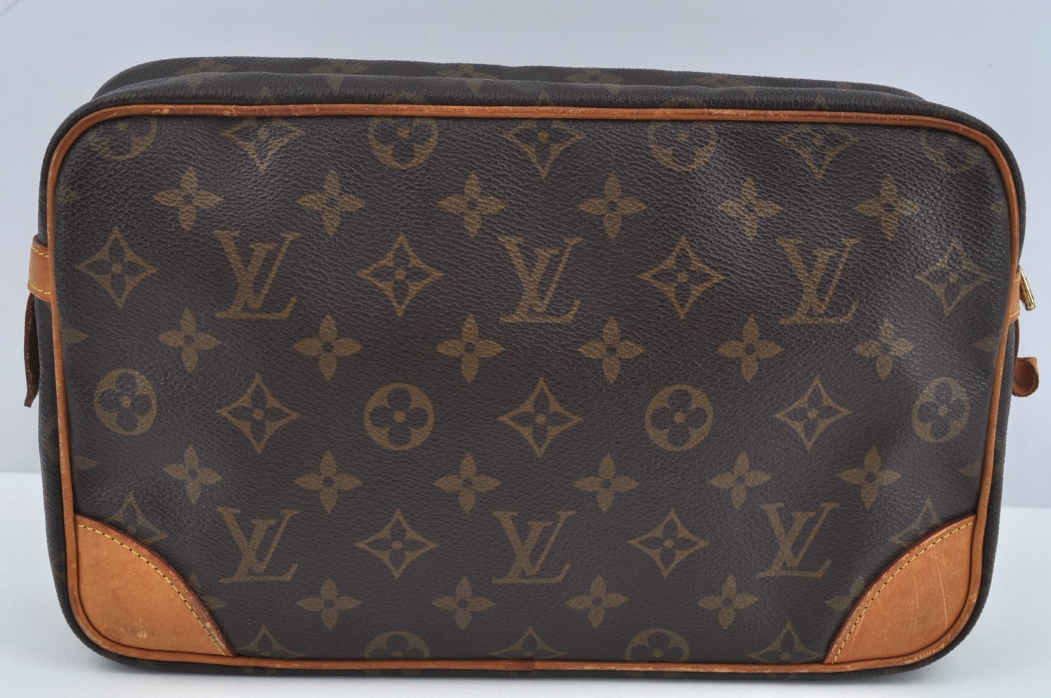 Authentic Louis Vuitton Monogram Compiegne 28 Clutch Hand Bag M51845 LV L0218