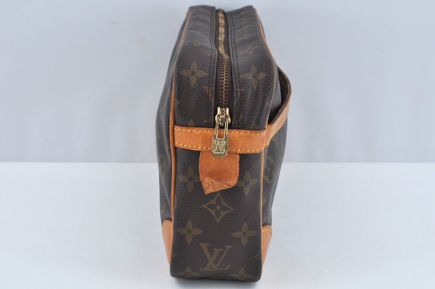Authentic Louis Vuitton Monogram Compiegne 28 Clutch Hand Bag M51845 LV L0218