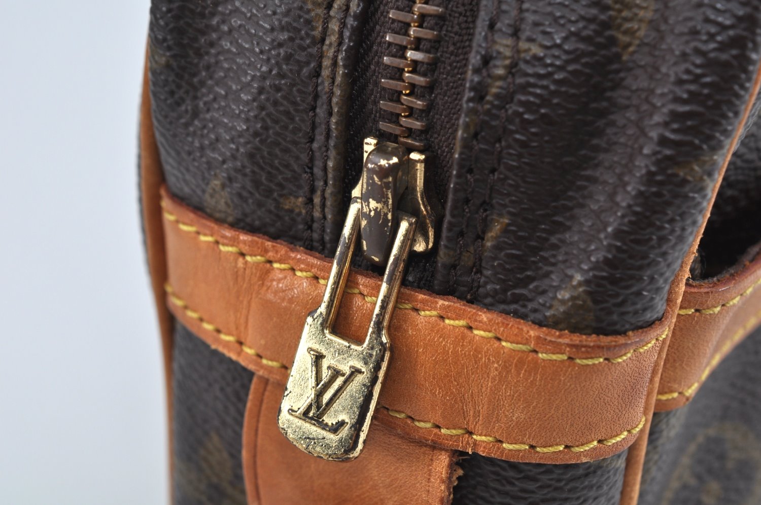 Authentic Louis Vuitton Monogram Compiegne 28 Clutch Hand Bag M51845 LV L0218