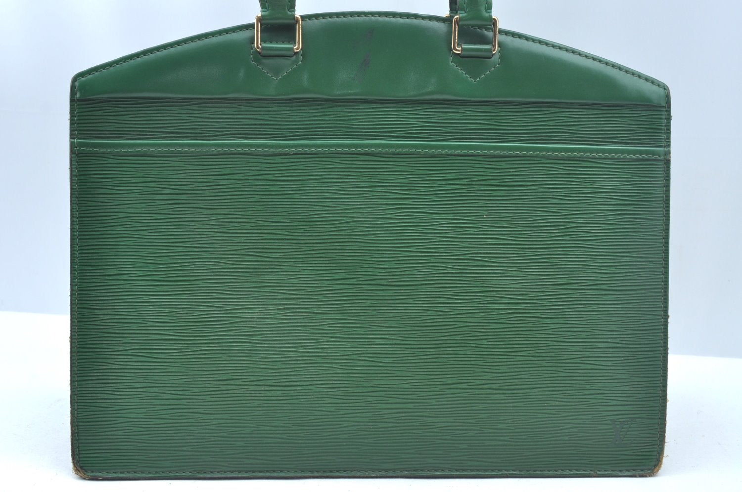 Authentic Louis Vuitton Epi Riviera Hand Bag Green M48184 LV Junk L0219