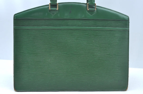 Authentic Louis Vuitton Epi Riviera Hand Bag Green M48184 LV Junk L0219