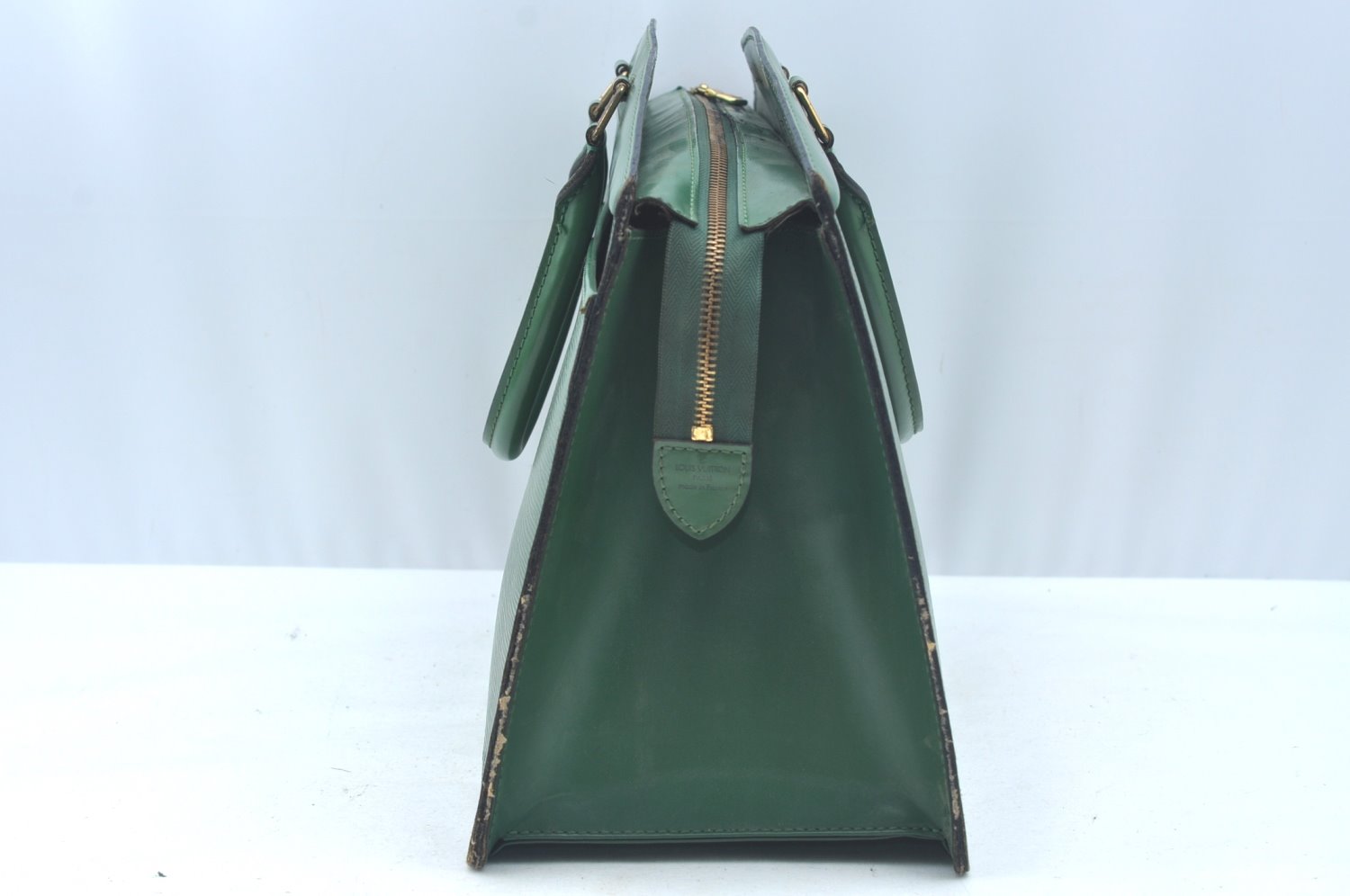 Authentic Louis Vuitton Epi Riviera Hand Bag Green M48184 LV Junk L0219