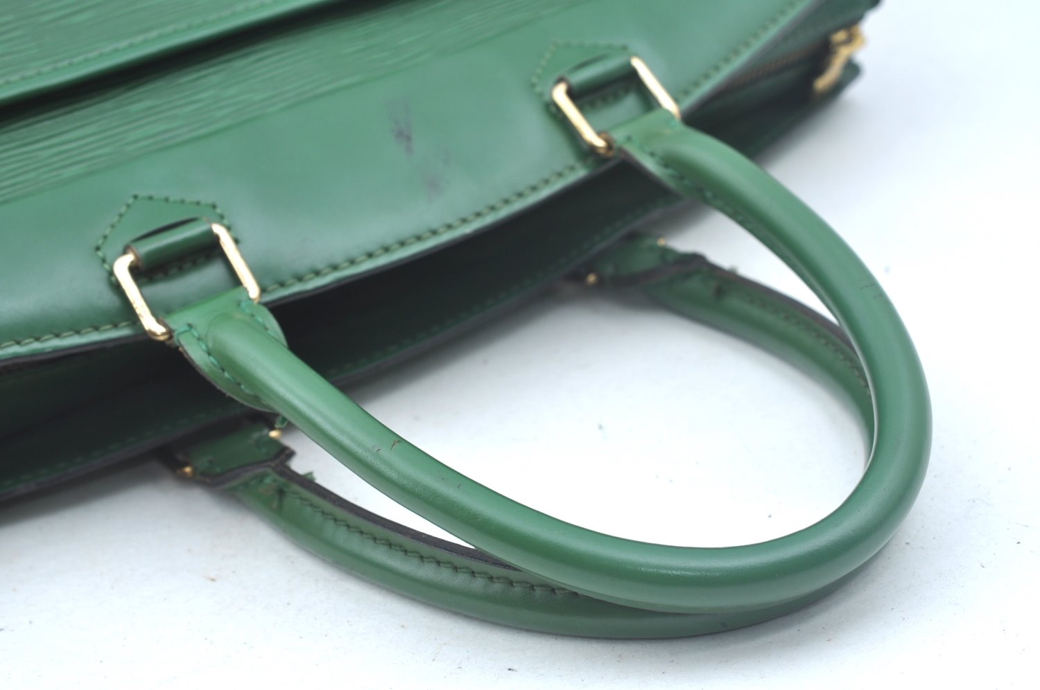 Authentic Louis Vuitton Epi Riviera Hand Bag Green M48184 LV Junk L0219