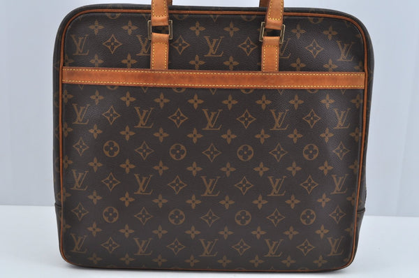 Authentic Louis Vuitton Monogram Porte Documents Pegase M53343 Briefcase L0220