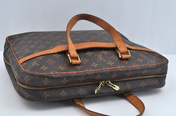 Authentic Louis Vuitton Monogram Porte Documents Pegase M53343 Briefcase L0220