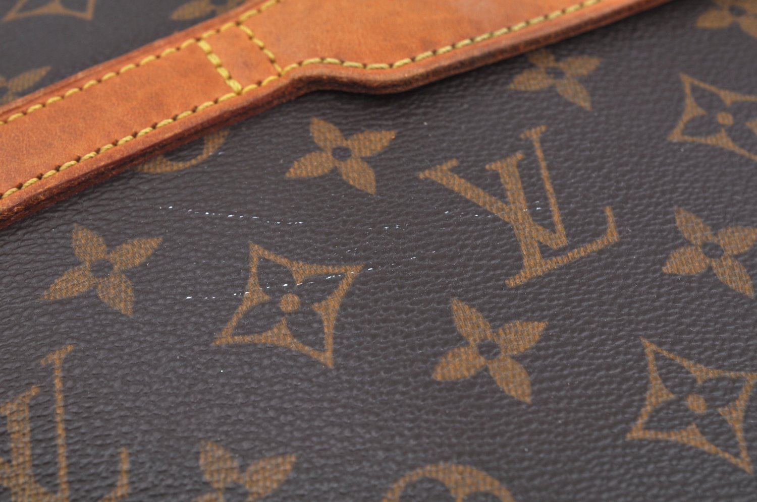 Authentic Louis Vuitton Monogram Porte Documents Pegase M53343 Briefcase L0220