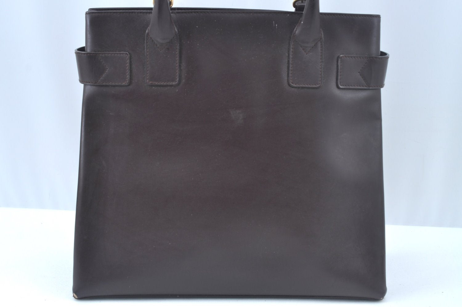 Authentic GUCCI 2Way Hand Bag Leather Brown L0221