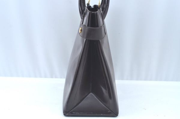 Authentic GUCCI 2Way Hand Bag Leather Brown L0221