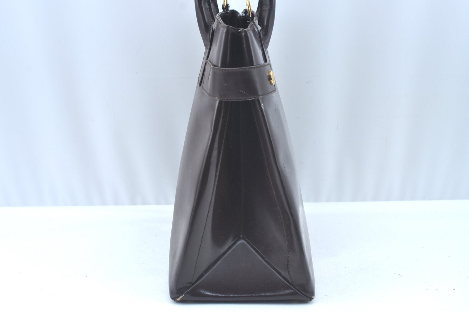 Authentic GUCCI 2Way Hand Bag Leather Brown L0221