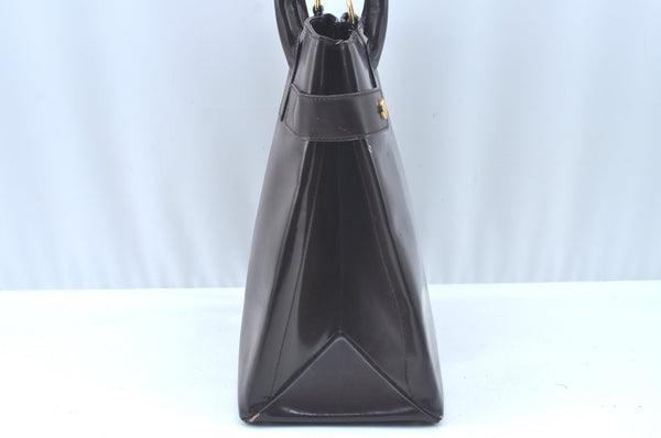 Authentic GUCCI 2Way Hand Bag Leather Brown L0221