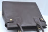 Authentic GUCCI 2Way Hand Bag Leather Brown L0221