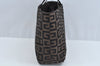 Authentic GIVENCHY Canvas Hand Bag Purse Brown L0223