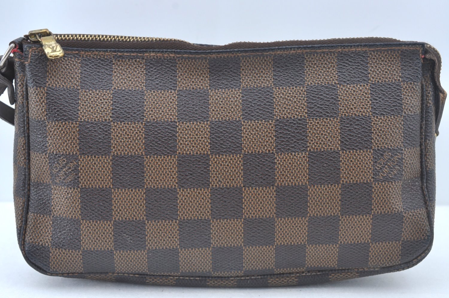 Authentic Louis Vuitton Damier Pochette Accessoires Pouch Purse N51985 LV L0225