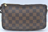 Authentic Louis Vuitton Damier Pochette Accessoires Pouch Purse N51985 LV L0225