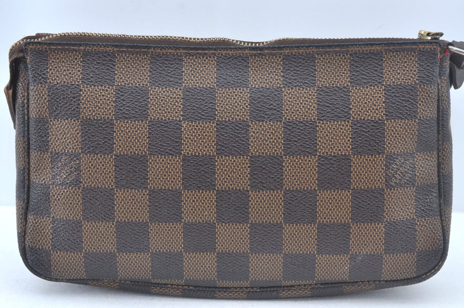 Authentic Louis Vuitton Damier Pochette Accessoires Pouch Purse N51985 LV L0225