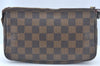 Authentic Louis Vuitton Damier Pochette Accessoires Pouch Purse N51985 LV L0225