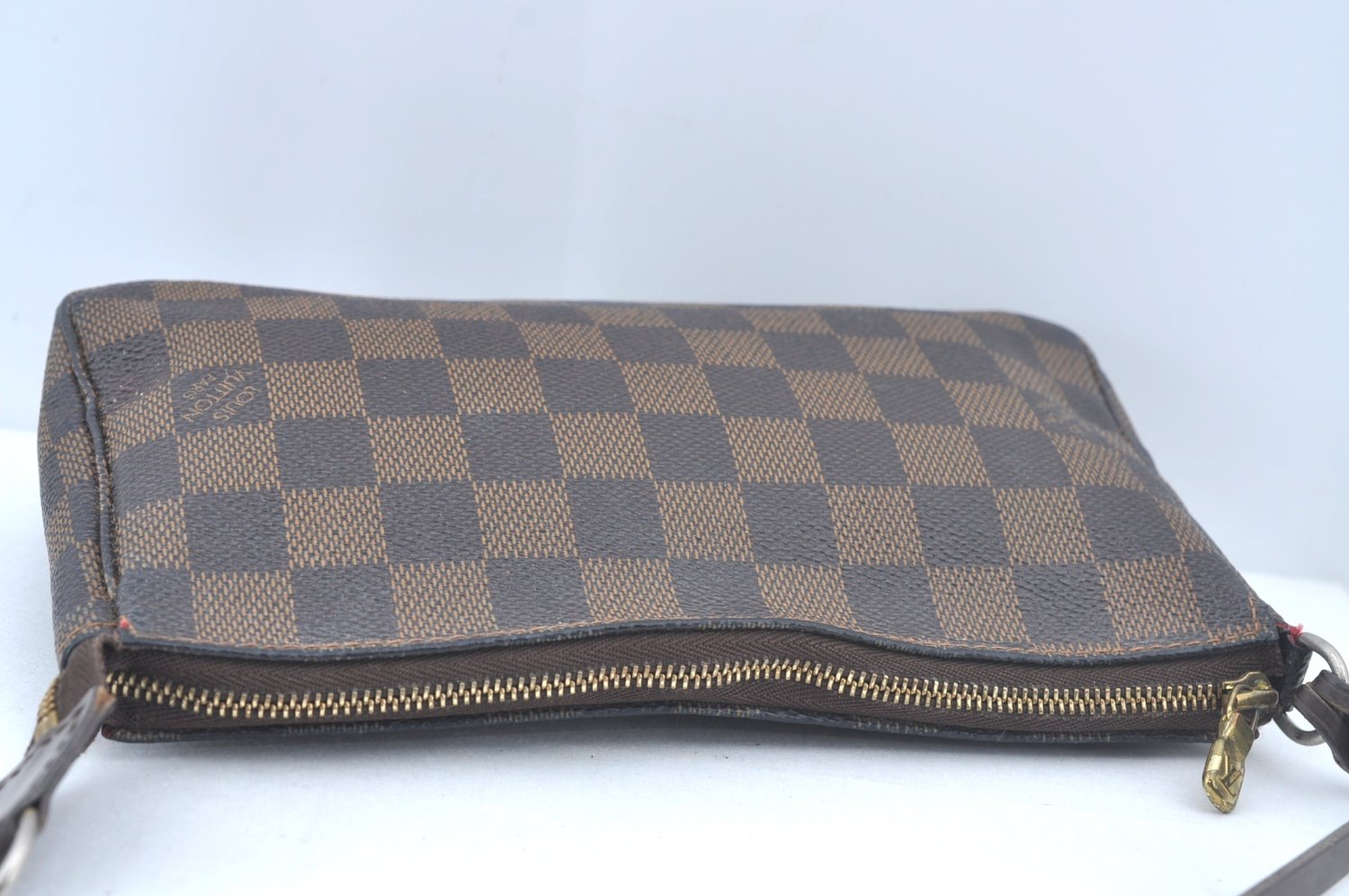 Authentic Louis Vuitton Damier Pochette Accessoires Pouch Purse N51985 LV L0225