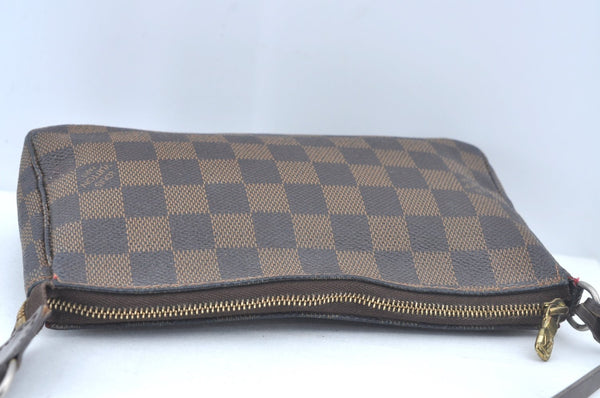 Authentic Louis Vuitton Damier Pochette Accessoires Pouch Purse N51985 LV L0225