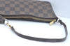 Authentic Louis Vuitton Damier Pochette Accessoires Pouch Purse N51985 LV L0225
