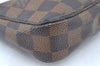 Authentic Louis Vuitton Damier Pochette Accessoires Pouch Purse N51985 LV L0225