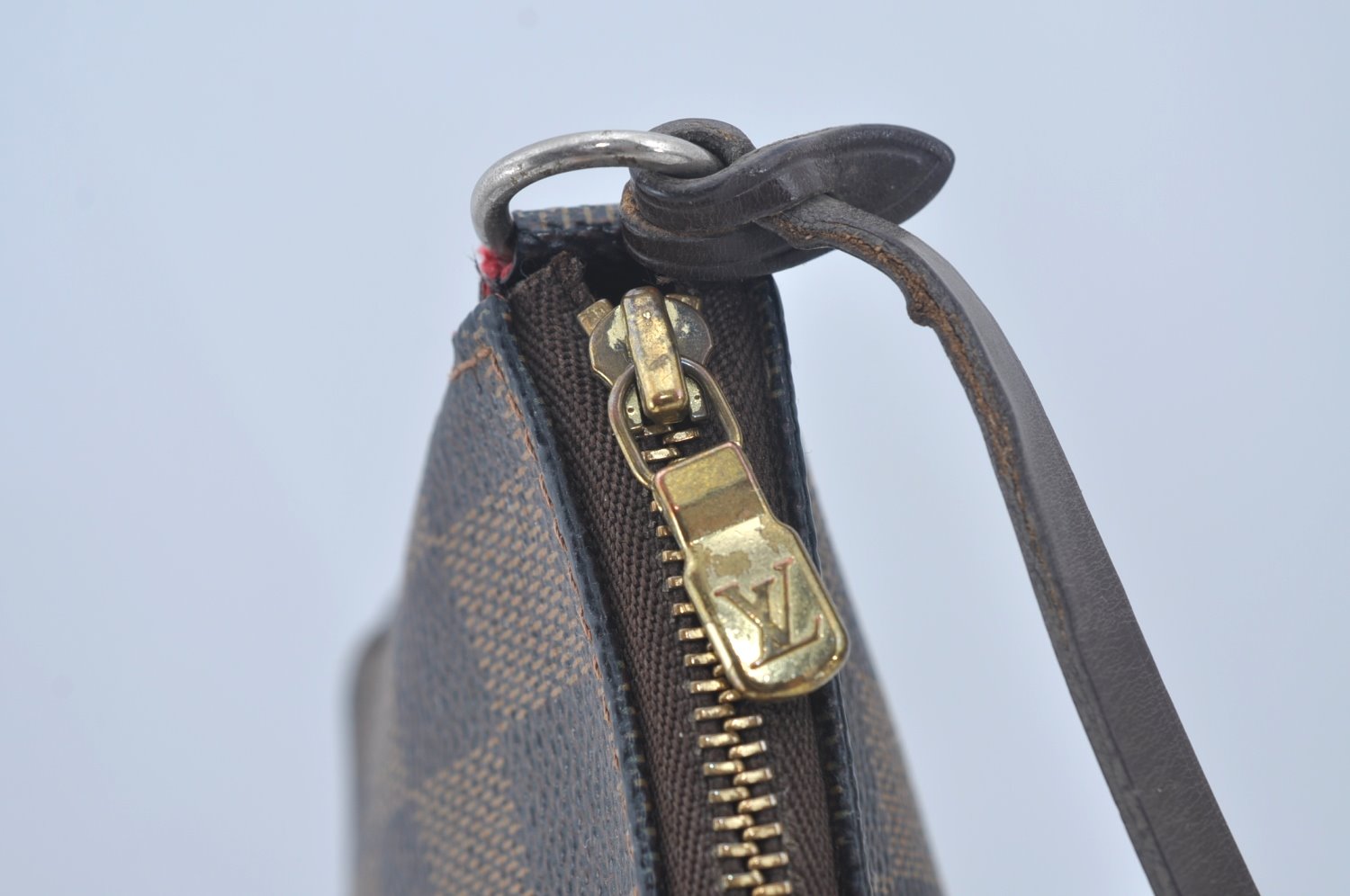 Authentic Louis Vuitton Damier Pochette Accessoires Pouch Purse N51985 LV L0225