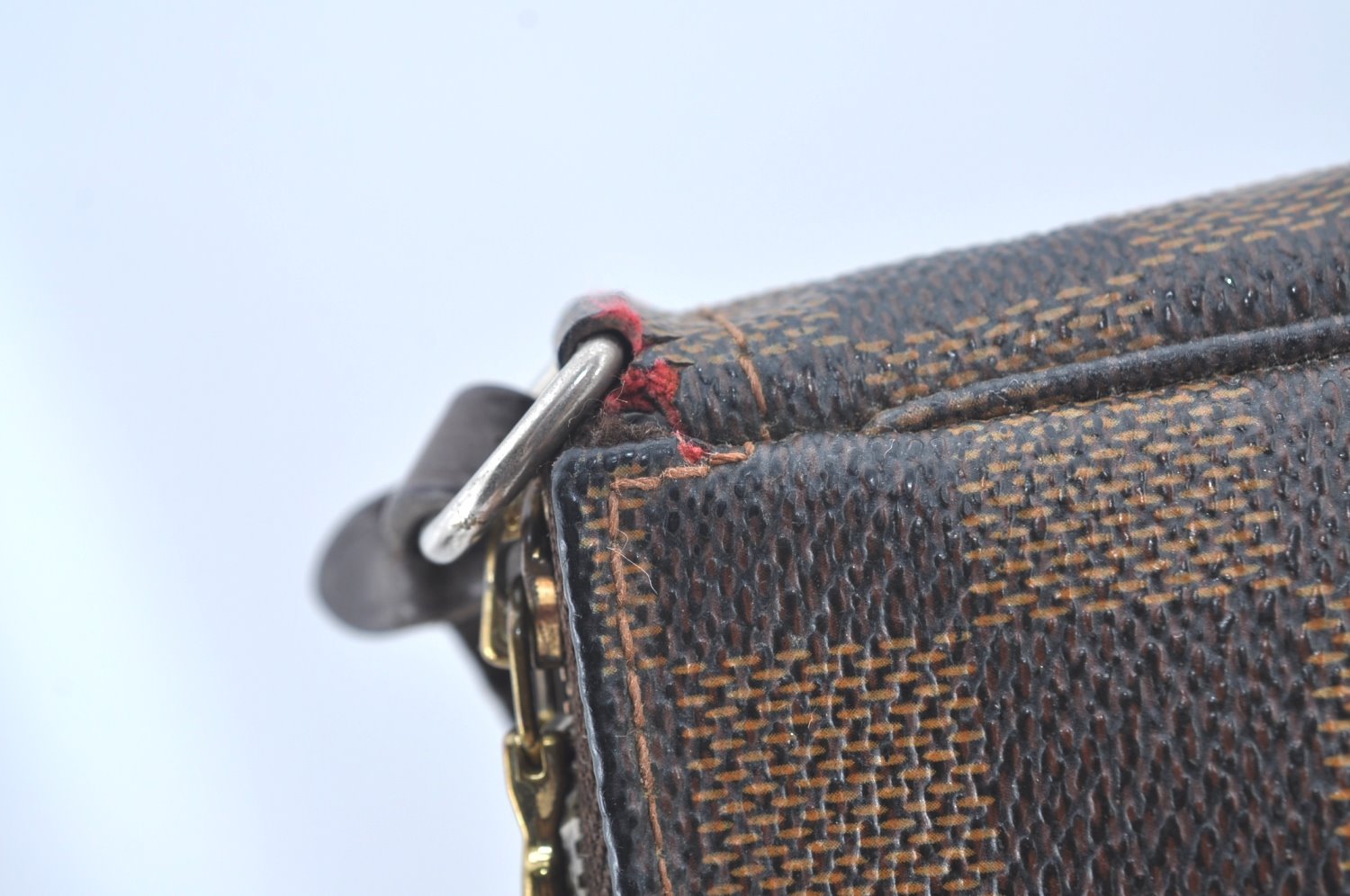 Authentic Louis Vuitton Damier Pochette Accessoires Pouch Purse N51985 LV L0225