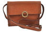 Authentic CELINE Shoulder Bag Purse Leather Brown Junk L0227