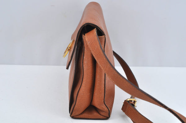 Authentic CELINE Shoulder Bag Purse Leather Brown Junk L0227