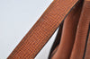 Authentic CELINE Shoulder Bag Purse Leather Brown Junk L0227