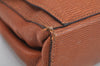 Authentic CELINE Shoulder Bag Purse Leather Brown Junk L0227