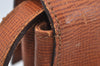 Authentic CELINE Shoulder Bag Purse Leather Brown Junk L0227