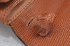 Authentic CELINE Shoulder Bag Purse Leather Brown Junk L0227