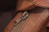 Authentic CELINE Shoulder Bag Purse Leather Brown Junk L0227