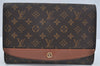 Authentic Louis Vuitton Monogram Bordeaux M51797 2Way Shoulder Clutch Bag L0230