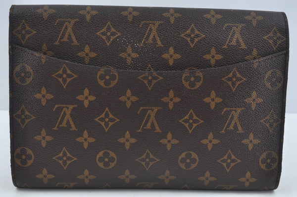 Authentic Louis Vuitton Monogram Bordeaux M51797 2Way Shoulder Clutch Bag L0230