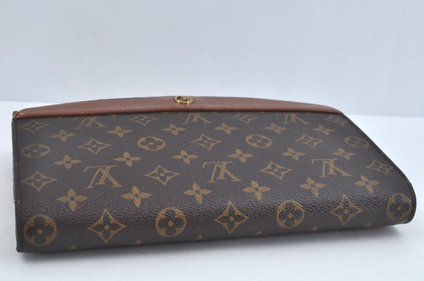 Authentic Louis Vuitton Monogram Bordeaux M51797 2Way Shoulder Clutch Bag L0230