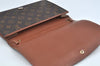 Authentic Louis Vuitton Monogram Bordeaux M51797 2Way Shoulder Clutch Bag L0230