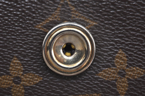 Authentic Louis Vuitton Monogram Bordeaux M51797 2Way Shoulder Clutch Bag L0230