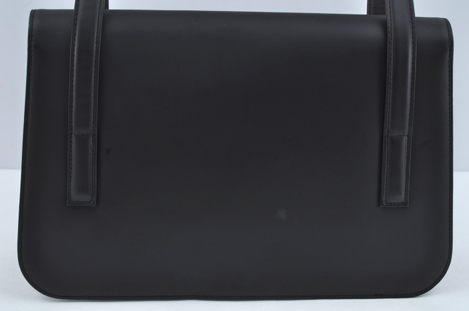 Authentic Burberrys Vintage Leather Shoulder Bag Purse Black L0232