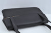 Authentic Burberrys Vintage Leather Shoulder Bag Purse Black L0232